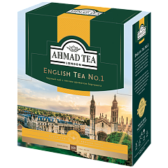 598i-08 Чай Английский №1 с легким ароматом бергамота, р/п с ярлыком 100х2г в фольге